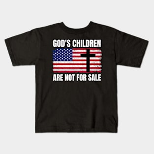 American Patriot God's Children Are Not For Sale Kids T-Shirt